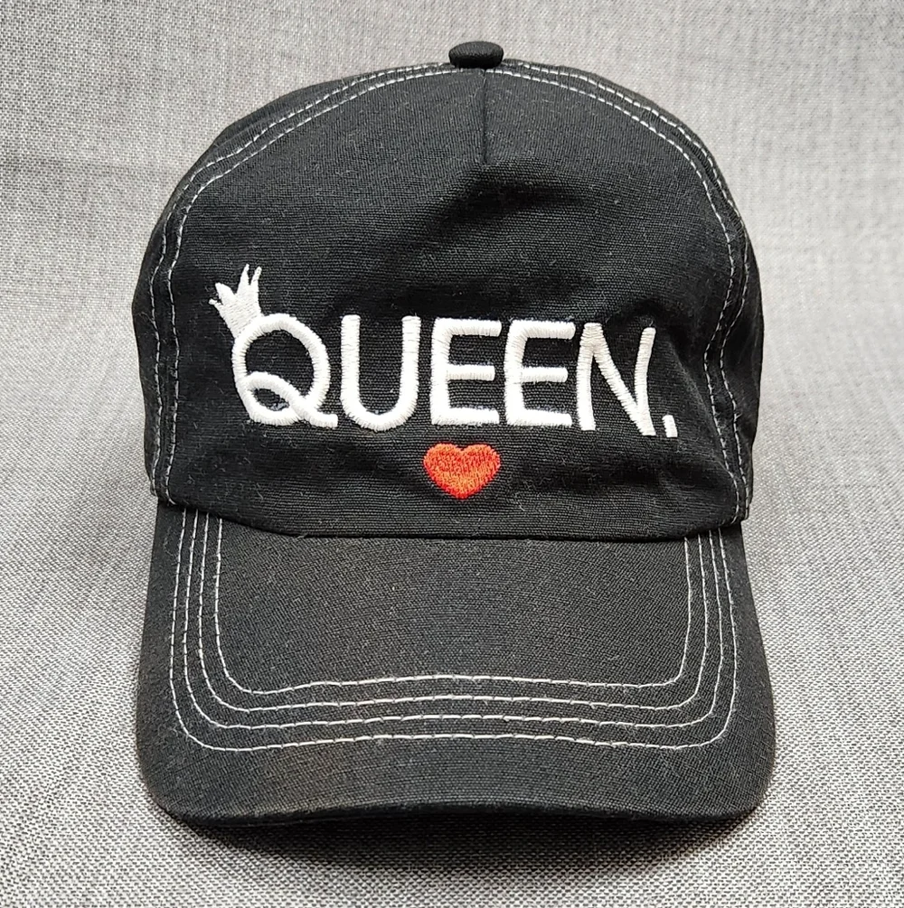 Disney Parks Queen Of Hearts Curved Bill Adjustable Hat.